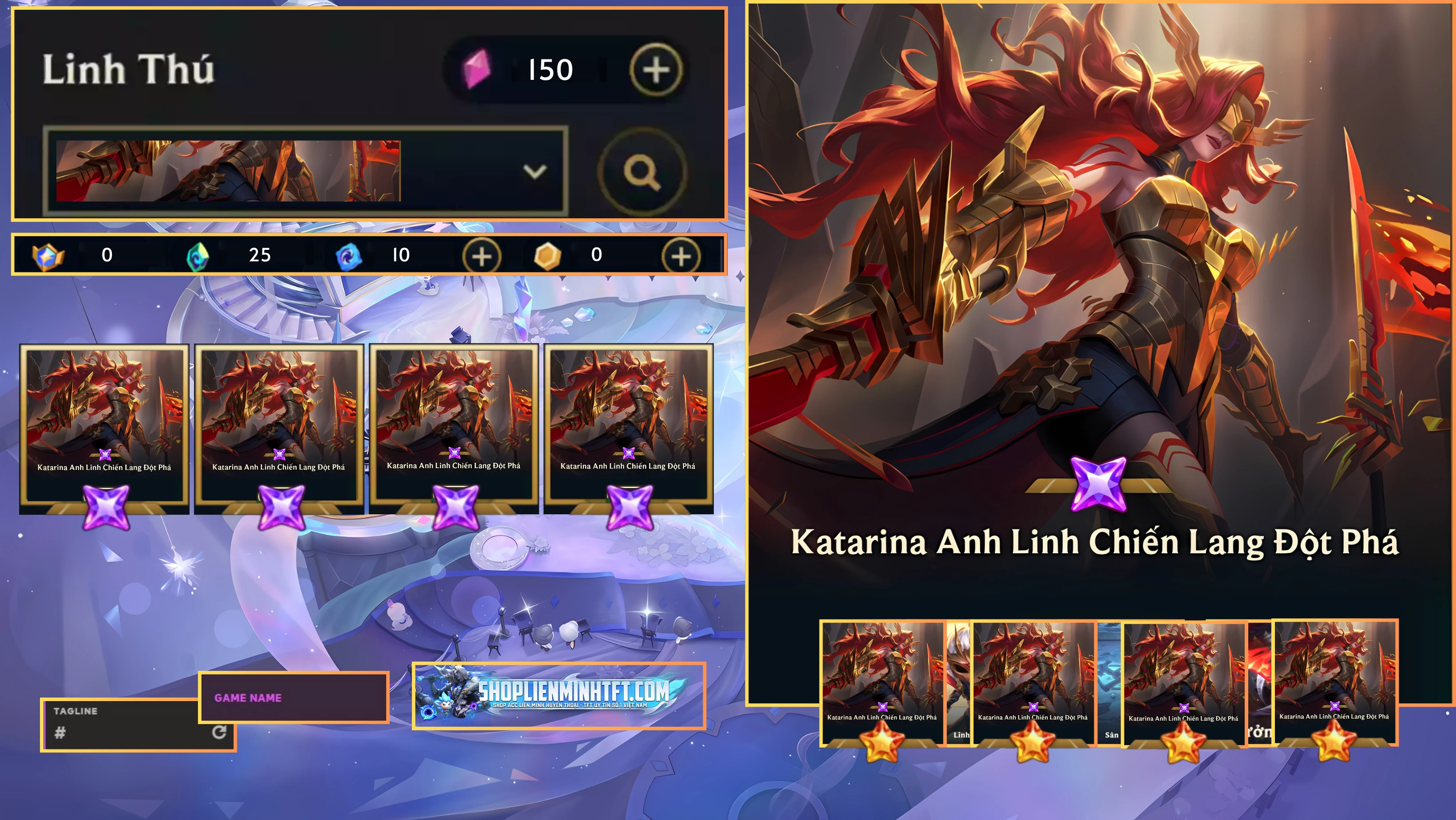 KATARINA ANH LINH CHIẾN LANG ĐỘT PHÁ CLONE